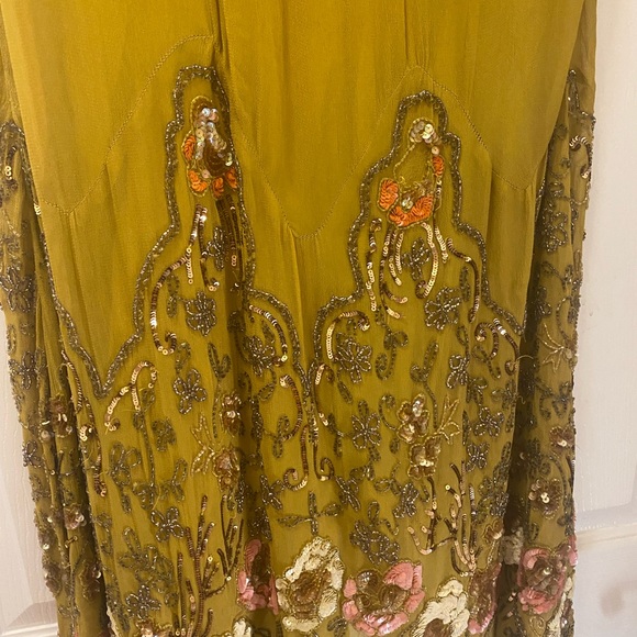 FREE PEOPLE MAGIC GARDEN PARTY DRESS 20s Flapper ART DECO Sequin Embellished S - Picture 10 of 16